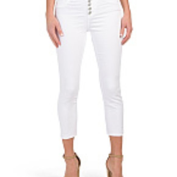 d. jeans Denim - D. Jeans High Waist Crop White Jeans Size 14